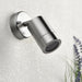 Saxby 75448 Palin 1lt spot wall IP44 7W Brushed stainless steel & clear glass 7W LED GU10 (Required) - westbasedirect.com