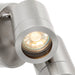 Saxby 75449 Palin 2lt spot wall IP44 7W Brushed stainless steel & clear glass 2 x 7W LED GU10 (Required) - westbasedirect.com