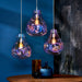 Endon 75664 Lava 1lt Pendant Iridescent glass & chrome plate 40W E27 GLS (Required) - westbasedirect.com