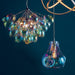 Endon 75664 Lava 1lt Pendant Iridescent glass & chrome plate 40W E27 GLS (Required) - westbasedirect.com