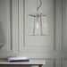 Endon 76225 Hurst 1lt Pendant Bright nickel plate & clear glass 10W LED E27 (Required) - westbasedirect.com