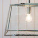 Endon 76227 Hurst 3lt Pendant Bright nickel plate & clear glass 3 x 10W LED E27 (Required) - westbasedirect.com