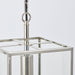 Endon 76228 Hadden 1lt Pendant Bright nickel plate & clear glass 10W LED E27 (Required) - westbasedirect.com