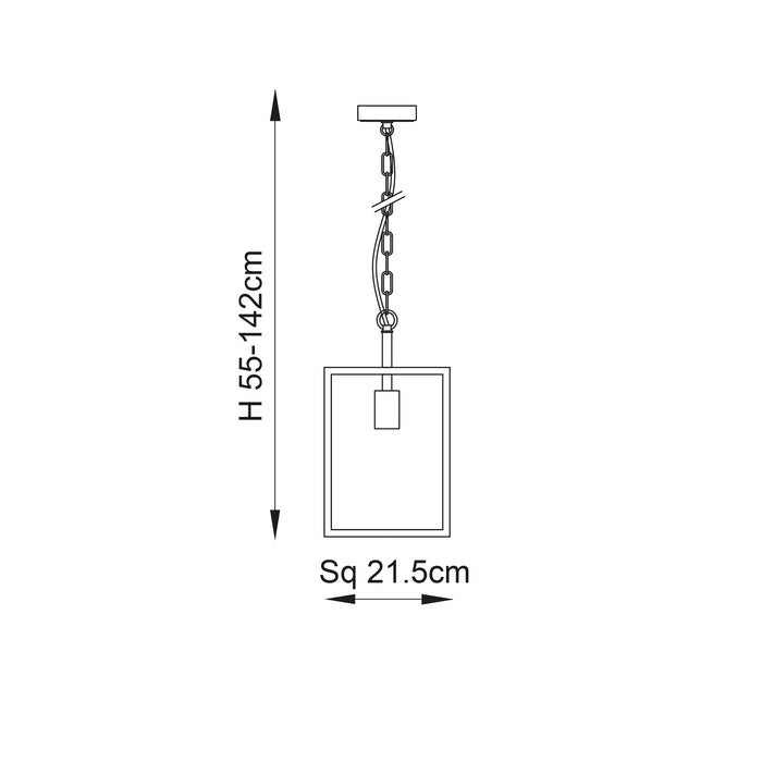 Endon 76228 Hadden 1lt Pendant Bright nickel plate & clear glass 10W LED E27 (Required) - westbasedirect.com