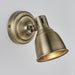 Endon 76277 Westbury 1lt Spot Antique brass plate 4.6W LED GU10 Warm White (Required) - westbasedirect.com