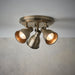 Endon 76279 Westbury 3lt Spot Antique brass plate 3 x 4.6W LED GU10 Warm White (Required) - westbasedirect.com