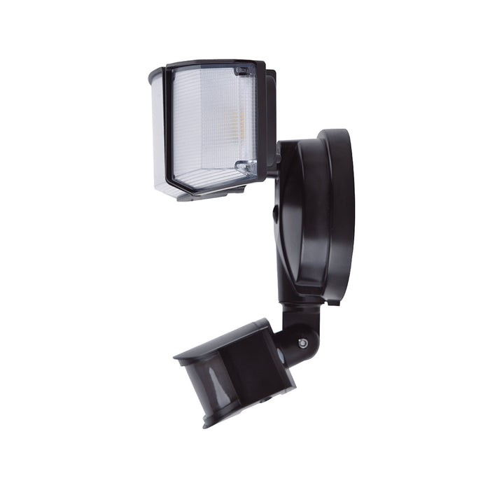 Lutec 7632817012 TRI GUARD 23W IP54 LED Triple Head Floodlight with PIR 5000K - Black