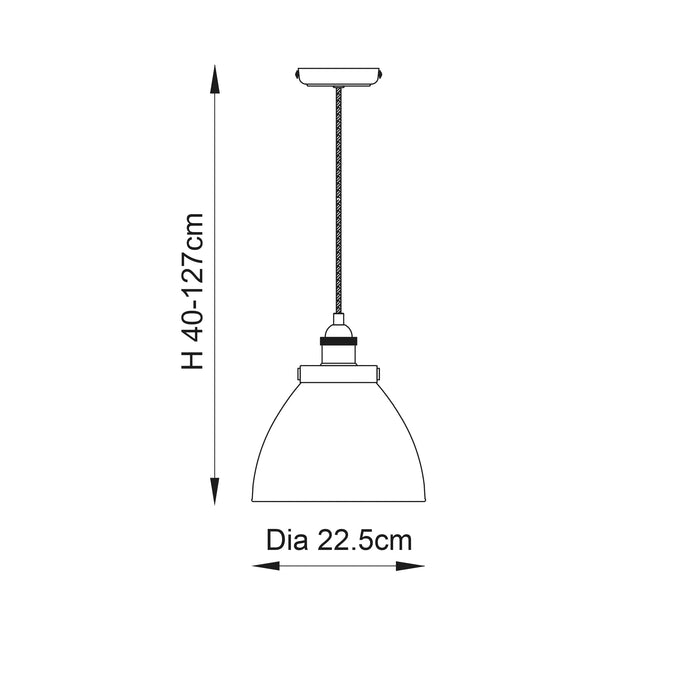 Endon 76332 Hansen 1lt Pendant Aged copper plate & clear glass 40W E27 GLS (Required) - westbasedirect.com