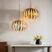 Endon 76360 Delphine 3lt Pendant Gold leaf 3 x 40W E14 candle (Required) - westbasedirect.com