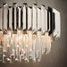 Endon 76430 Valetta 6lt Pendant Clear crystal & polished stainless steel 6 x 40W E14 candle (Required) - westbasedirect.com