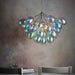 Endon 76450 Infinity 6lt Pendant Chrome plate & iridescent glass 6 x 28W G9 clear capsule (Required) - westbasedirect.com