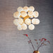 Endon 76499 Oscar 28lt Pendant Satin brass plate & gloss white glass 28 x 18W G9 clear capsule (Required) - westbasedirect.com