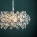 Endon 76507 Marella 8lt Pendant Bright nickel plate & clear glass 8 x 7W LED E14 (Required) - westbasedirect.com