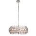 Endon 76508 Marella 6lt Pendant Bright nickel plate & clear glass 6 x 7W LED E14 (Required) - westbasedirect.com