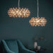 Endon 76509 Marella 4lt Pendant Bright nickel plate & clear glass 4 x 7W LED E14 (Required) - westbasedirect.com