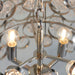 Endon 76509 Marella 4lt Pendant Bright nickel plate & clear glass 4 x 7W LED E14 (Required) - westbasedirect.com