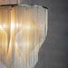 Endon 76511 Loire 6lt Pendant Bright nickel plate & fine chain 6 x 40W E14 candle (Required) - westbasedirect.com