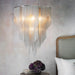 Endon 76512 Loire 7lt Pendant Bright nickel plate & fine chain 7 x 40W E14 candle (Required) - westbasedirect.com