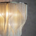 Endon 76512 Loire 7lt Pendant Bright nickel plate & fine chain 7 x 40W E14 candle (Required) - westbasedirect.com