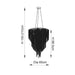 Endon 76512 Loire 7lt Pendant Bright nickel plate & fine chain 7 x 40W E14 candle (Required) - westbasedirect.com