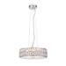 Endon 76513 Verina 5lt Pendant Clear crystal & chrome plate 5 x 5W LED module (DOB) Warm White - westbasedirect.com