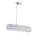 Endon 76514 Verina 5lt Pendant Clear crystal & chrome plate 5 x 5W LED module (DOB) Warm White - westbasedirect.com