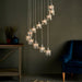 Endon 76518 Verina 12lt Pendant Chrome plate & clear glass 12 x 3W LED G9 (Required) - westbasedirect.com