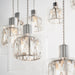 Endon 76518 Verina 12lt Pendant Chrome plate & clear glass 12 x 3W LED G9 (Required) - westbasedirect.com