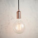 Endon 76578 Studio 1lt Pendant Copper plate 60W E27 GLS (Required) - westbasedirect.com