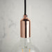 Endon 76578 Studio 1lt Pendant Copper plate 60W E27 GLS (Required) - westbasedirect.com