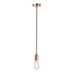 Endon 76578 Studio 1lt Pendant Copper plate 60W E27 GLS (Required) - westbasedirect.com