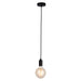 Endon 76581 Studio 1lt Pendant Matt black 60W E27 GLS (Required) - westbasedirect.com