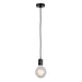 Endon 76586 Urban 1lt Pendant Black chrome plate 60W E27 GLS (Required) - westbasedirect.com