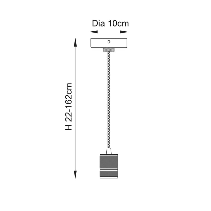 Endon 76586 Urban 1lt Pendant Black chrome plate 60W E27 GLS (Required) - westbasedirect.com