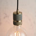 Endon 76587 Urban 1lt Pendant Antique brass plate 60W E27 GLS (Required) - westbasedirect.com