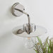 Endon 76597 Addison 1lt Wall Polished stainless steel & clear glass 42W E27 Eco GLS (Required) - westbasedirect.com