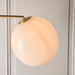 Endon 76613 Otto 1lt Floor Satin brass plate, white/grey marble & opal glass 40W E27 GLS (Required) - westbasedirect.com