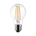 Saxby 76799 E27 LED filament GLS dimmable 8W Clear glass & bright nickel plate 8W LED E27 Warm White - westbasedirect.com
