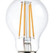 Saxby 76799 E27 LED filament GLS dimmable 8W Clear glass & bright nickel plate 8W LED E27 Warm White - westbasedirect.com