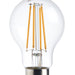 Saxby 76800 B22 LED filament GLS dimmable 8W Clear glass & bright nickel plate 8W LED B22 Warm White - westbasedirect.com