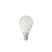 Saxby 76804 E14 LED golf dimmable 5.8W Opal pc & gloss white plastic & bright nickel plate 5.8W LED E14 Warm White - westbasedirect.com