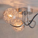 Endon 76880 Auria 3lt Semi flush Chrome plate with clear glass & chrome wire 3 x 3W LED G9 (Required) - westbasedirect.com