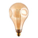 Endon 77085 XL E27 LED Dimple Globe 1lt Accessory Amber glass 2.5W LED E27 Warm White - westbasedirect.com
