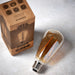 Endon 77107 E27 LED filament pear 1lt Accessory Amber glass 2W LED E27 Warm White - westbasedirect.com