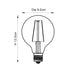 Endon 77108 E27 LED filament globe 1lt Accessory Clear glass 2W LED E27 Warm White - westbasedirect.com