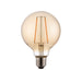 Endon 77109 E27 LED filament globe 1lt Accessory Amber glass 2W LED E27 Warm White - westbasedirect.com