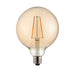 Endon 77111 E27 LED filament globe 1lt Accessory Amber glass 2W LED E27 Warm White - westbasedirect.com