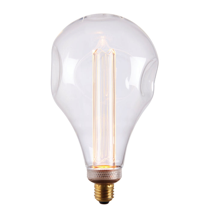 Endon 77113 XL E27 LED Dimple Globe 1lt Accessory Clear glass 2.5W LED E27 Warm White - westbasedirect.com