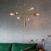 Endon 77114 Rubens 6lt Pendant Satin brass plate 6 x 60W E27 GLS (Required) - westbasedirect.com