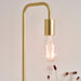 Endon 77117 Rubens 1lt Table Satin brass plate 40W E27 GLS (Required) - westbasedirect.com